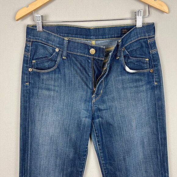 Citizens Of Humanity Jeans Womens 28 Blue High Rise Wide Leg Dark Wash Stretch - Picture 5 of 16